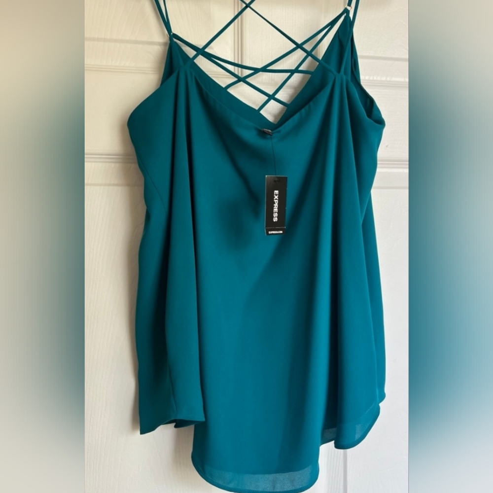 Express Blue Strappy Tank